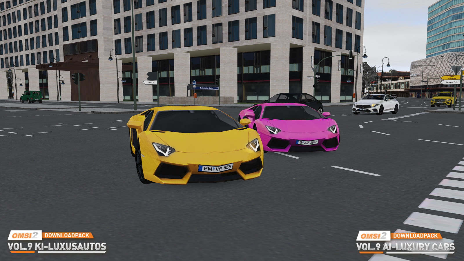 OMSI 2 Add-on Downloadpack Vol. 9 – KI-Luxusautos