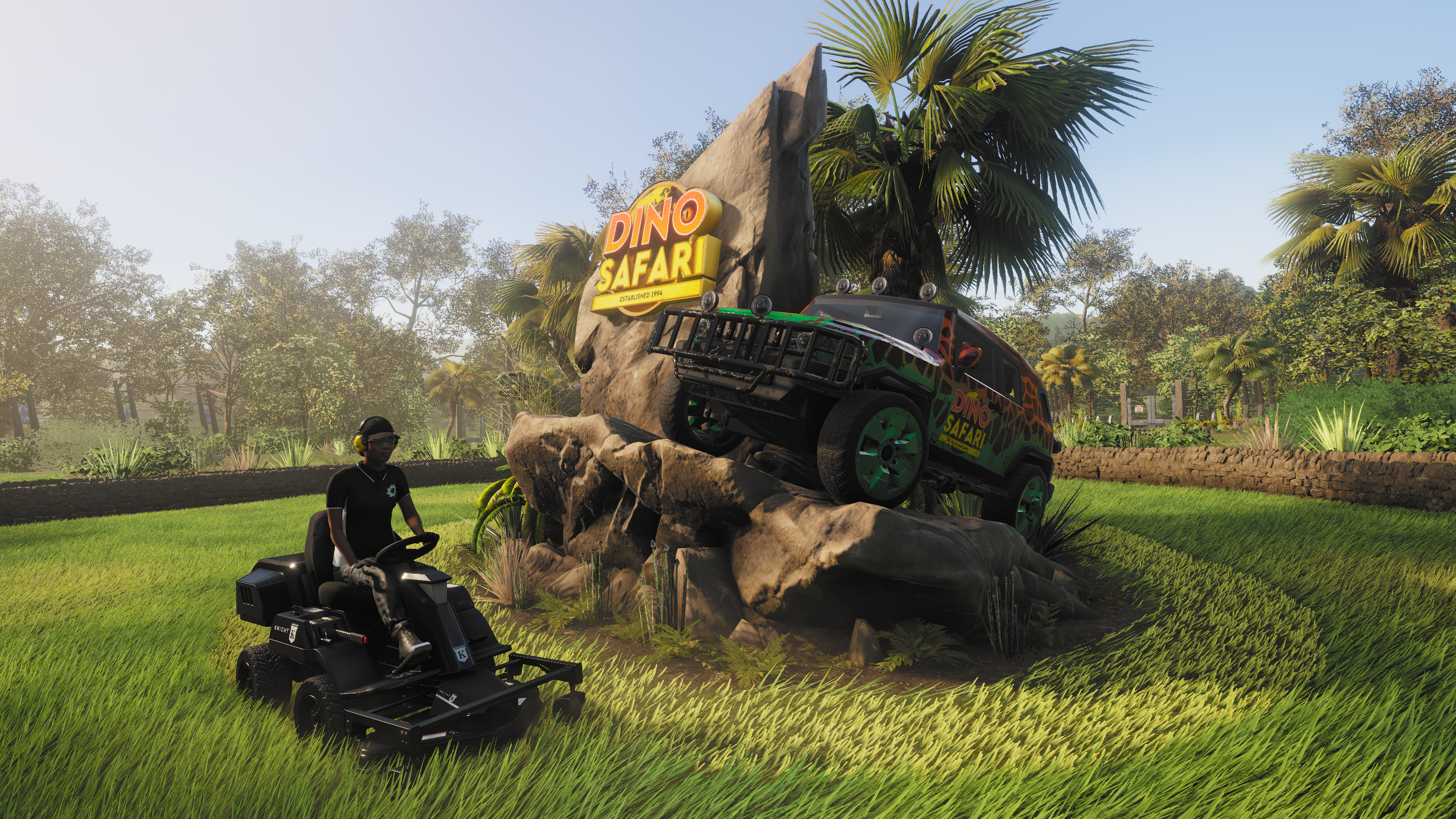 Lawn Mowing Simulator - Dino Safari