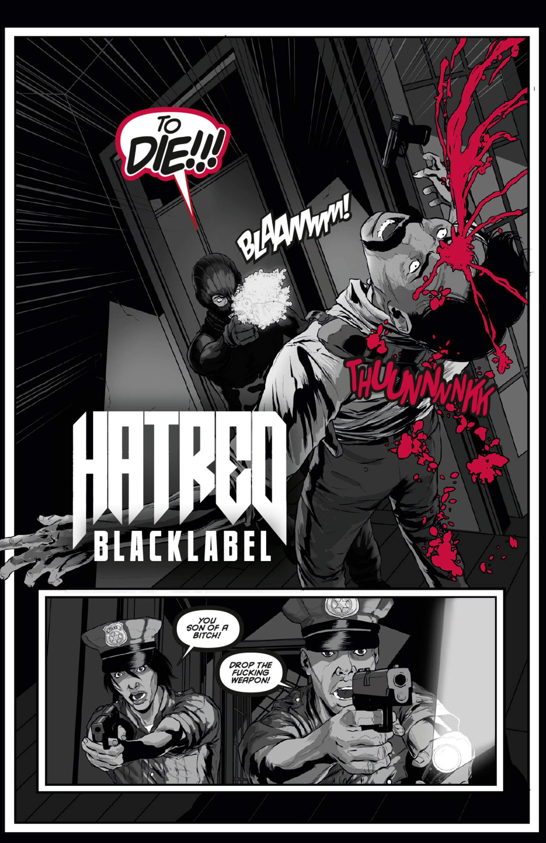 Hatred: Black Label - comic book