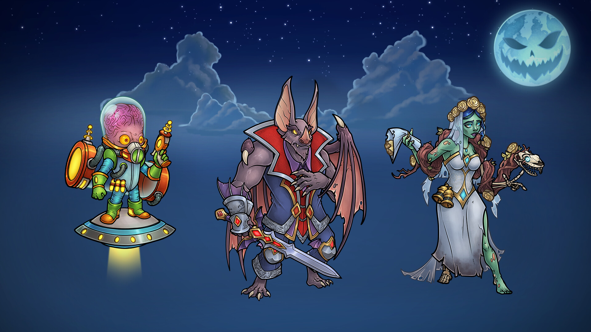 Across The Obelisk: Spooky night in Senenthia - Background 2