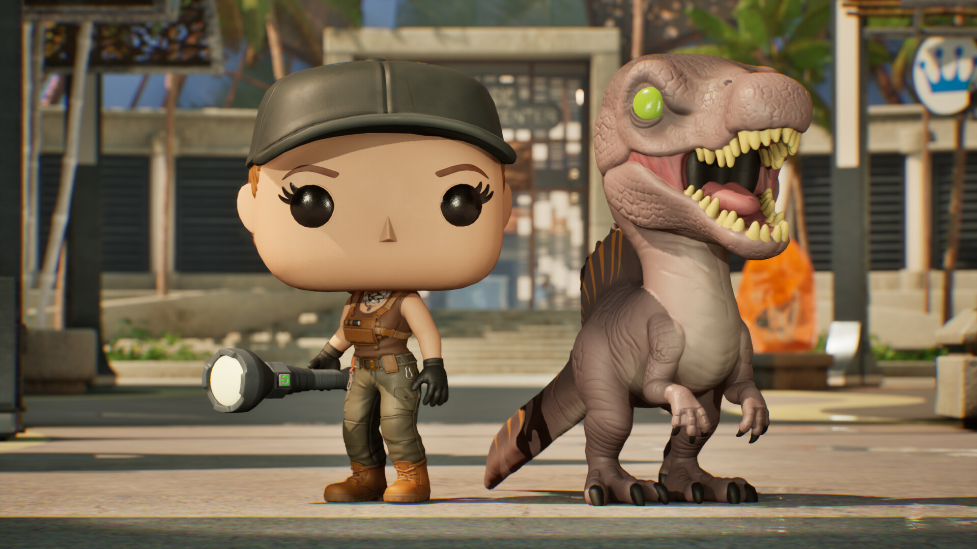 Funko Fusion - Jurassic World Rebirth Pack 1 - Zora Bennett and Spinosaurus