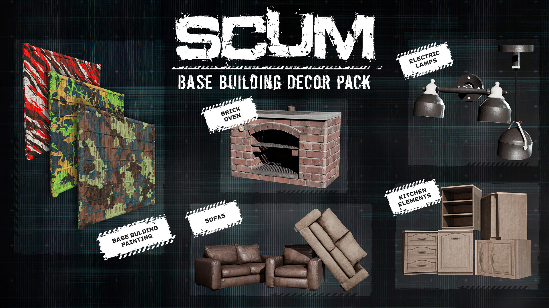 SCUM Base Building Decor Pack