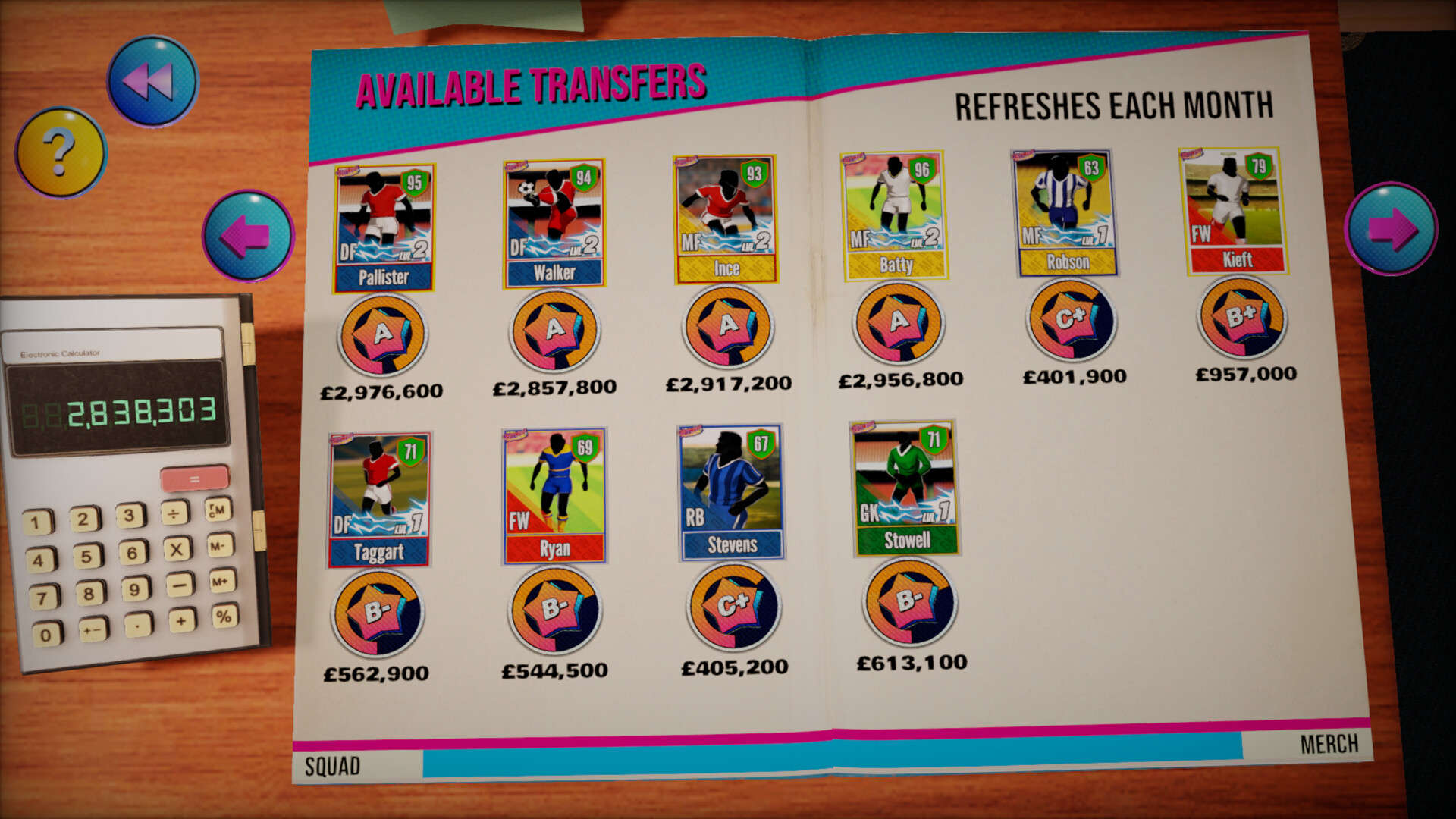 NUTMEG! A Nostalgic Deckbuilding Football Manager