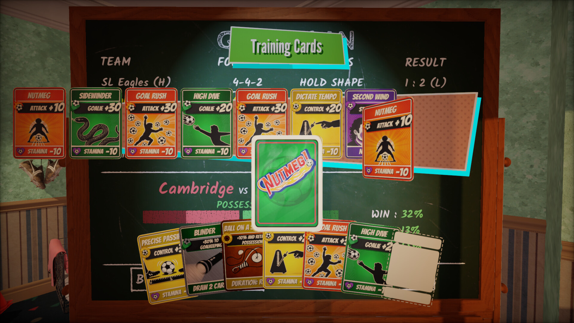 NUTMEG! A Nostalgic Deckbuilding Football Manager