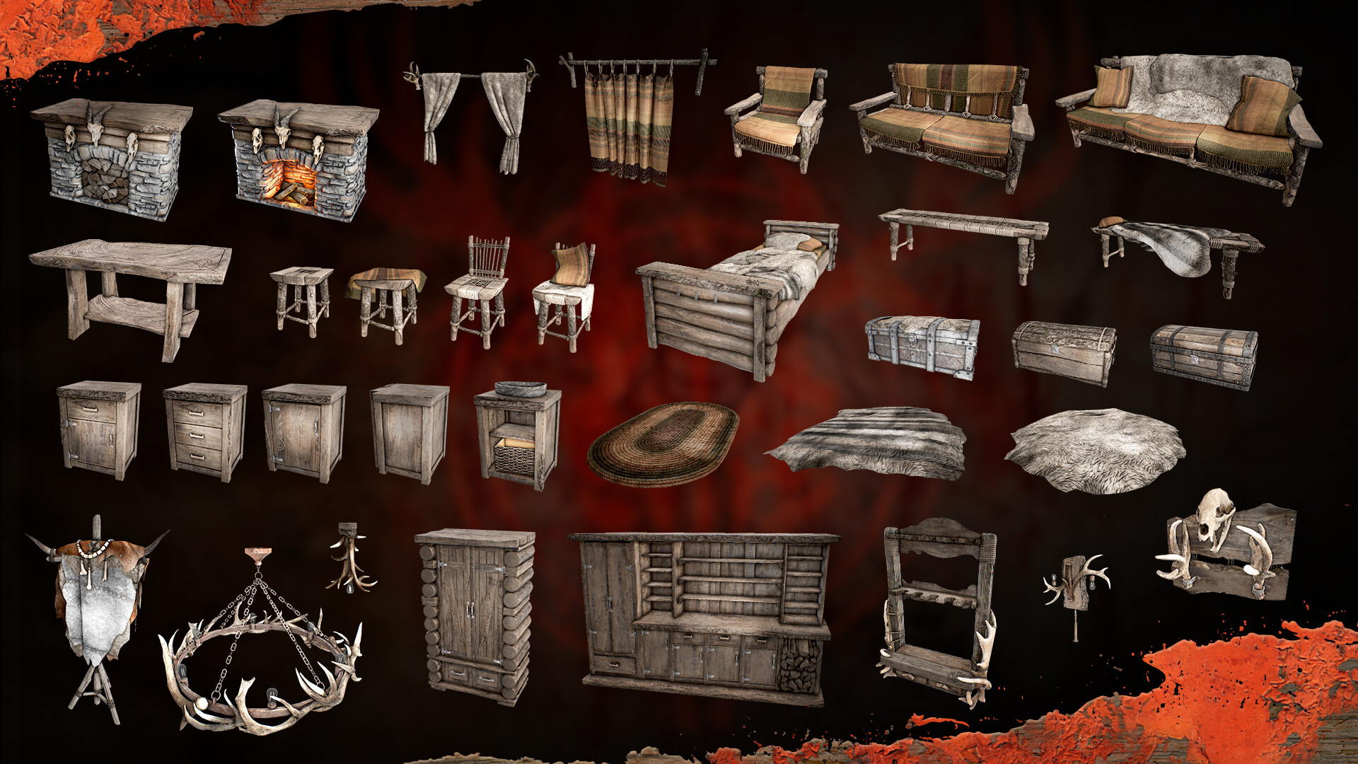 SCUM Woodland Furniture Pack